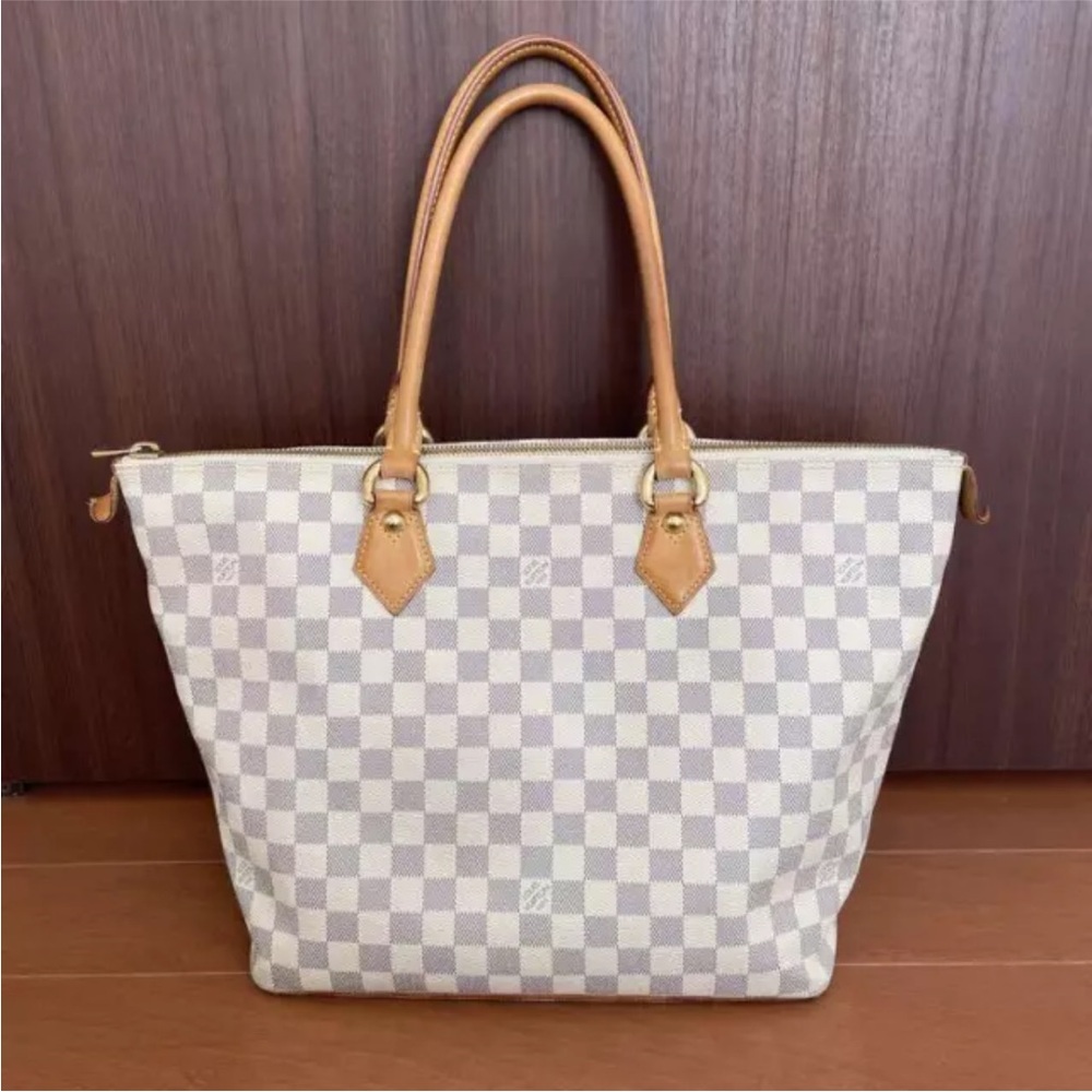 Authentic vintage LOUIS VUITTON Saleya MM
Tote shoulder bag W/O wallet!